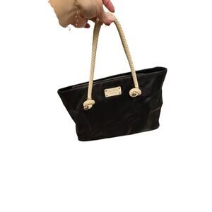 Vtg KATE SPADE Rope handle shoulder bag purse
